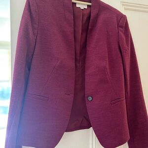 Ann Taylor Loft Burgundy Blazer
